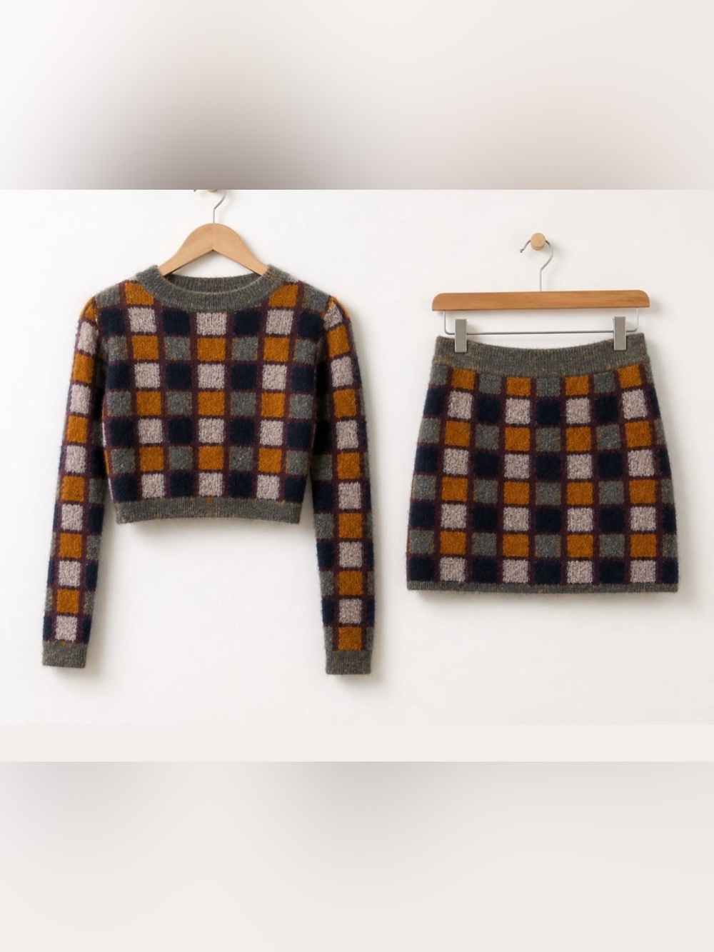 Lily Brown Cozy Knit Sweater and skirt set - Picture 2 of 6